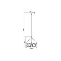 Подвесная люстра Vele Luce Stradivario VL4104P05  - 5 купить